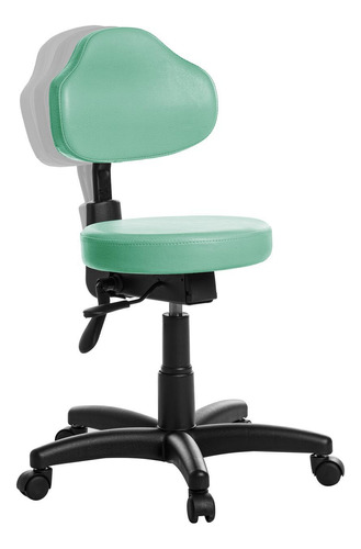 Mocho Ergonômica Estética Clinica Plus Rv Turquesa