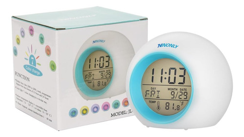 Despertador Digital Ninonly Luz, Fecha, Temperatura