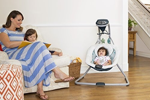 Imagen 4 de 8 de Graco Simple Sway Baby Swing, Stratus