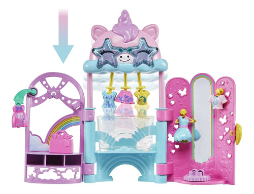 Polly Pocket Estudio De Estilo Glamoroso 19 Piezas