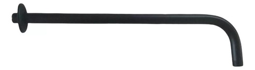 Brazo Y Chapetón Para Regadera 50cm Negro Mate Roalflux