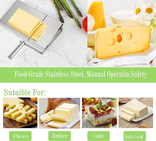. Cortador De Queso De Acero Inoxidable Con Escala