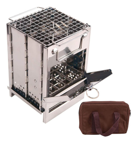 Estufa De Camping Plegable Campmax 15x15x21cm Ligera