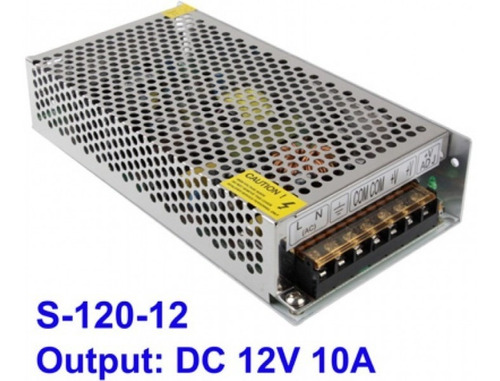 Fuente 12v 10amp 120w Adaptador Cinta Luz Led Cámaras