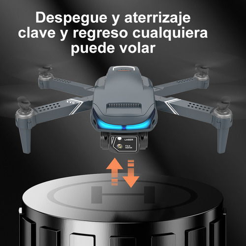 Mini drone Axnen 4K XT9 3 Battery con dual cámara HD 2.4GHz 3 baterías Oscuro Gris