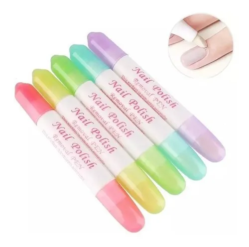 6 Lápiz Corrector - Removedor Esmaltes De Uñas