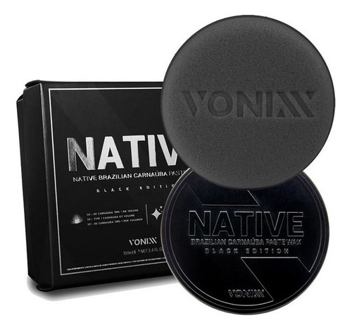 Cera Native Brazilian Carnaúba Paste Wax Black Edition 100ml