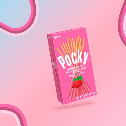 Imagen 2 de 2 de Pocky Fresa, 70g, Glico