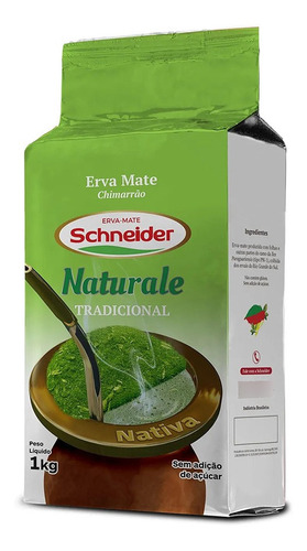Erva Mate Schneider Naturale Tradicional 12kg