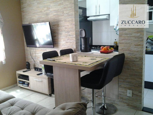Apartamento Mobiliado Com 2 Dormitórios À Venda, 46 M² Por R$ 250.000 - Ponte Grande - Guarulhos/sp - Ap13183