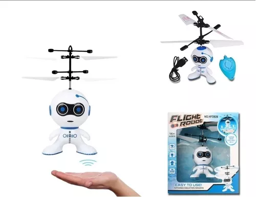 Mini Drone Brinquedo Infantil Robô Voa Com Infravermelho