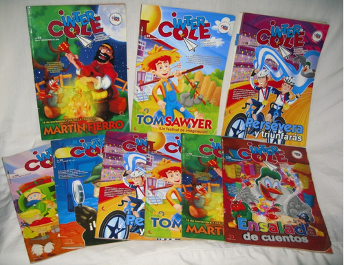 Lote 6 Revistas Infantil Escolar Inter Cole