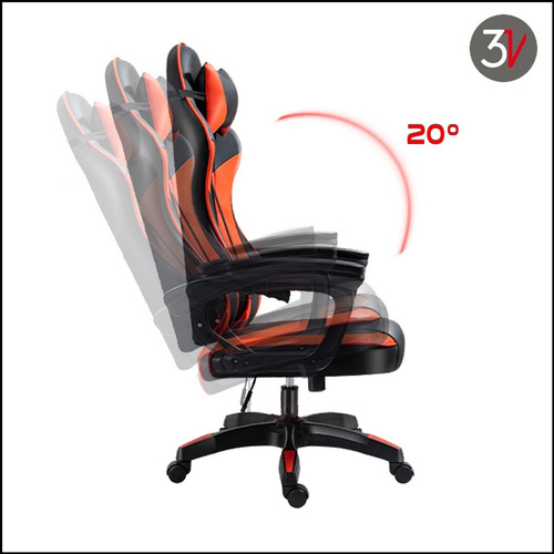 Imagen 2 de 7 de Cyber Silla Gamer Basculante Reclinable 360º Simulation 3v