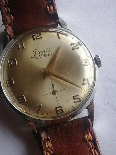 Reloj Renis A Cuerda Vintage 17 Rubíes.. Funcionando (Usado)