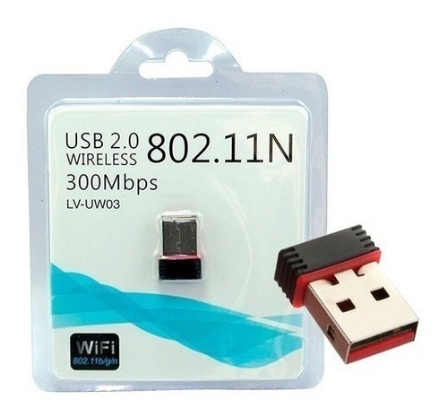 Adaptador Usb Wifi 2,0 - 300mbps Pc Laptop 802.11n