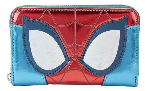 Billetera Loungefly Marvel Metallic Spider-man Con Cremaller