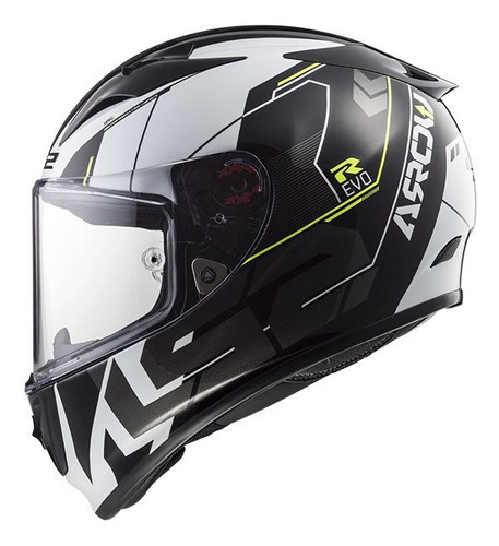 Casco Ls2 Ff323 Evo Techno White Black