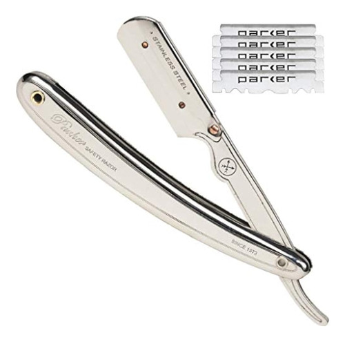 Maquinilla De Afeitar Parker Sr1 Straight Edge De Acero Inox