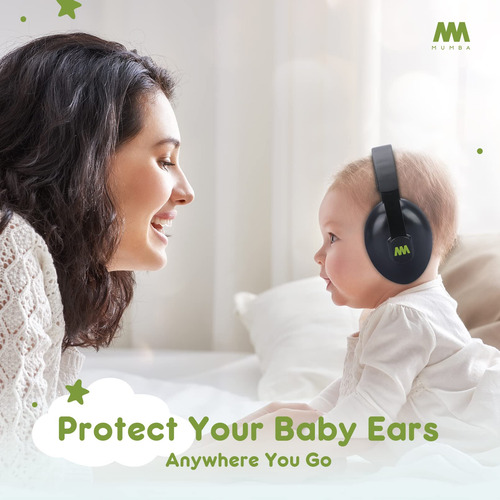 Noise Cancelling Headphones Mumba Baby Earmuffs 3-24+ Months