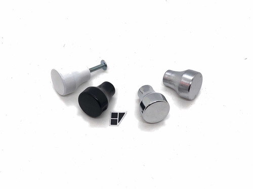Imagen 2 de 4 de Tirador Imola 23mm Aluminio Blanco Para Cajón