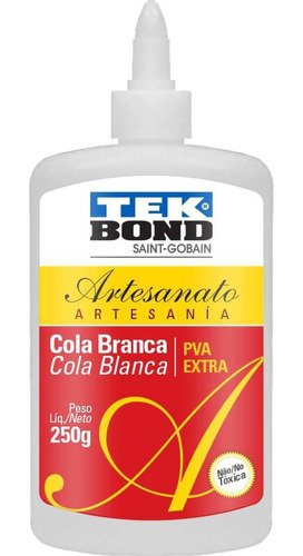 Cola Para Artesanato Branca Pva Extra 250g