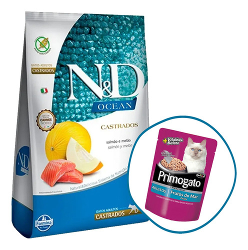 Farmina N&d Ocean Grain Free Gato Adulto Castrado 1,5 Kg
