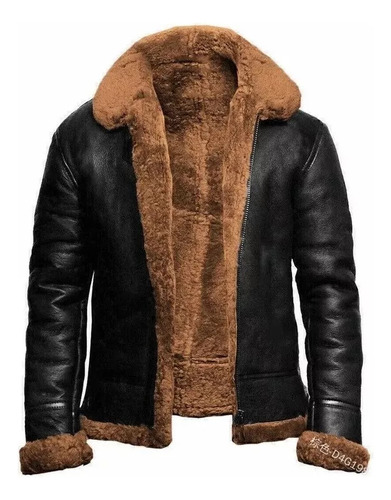 Abrigo Street New Fur Para Hombre, Piel Gruesa En La Cara