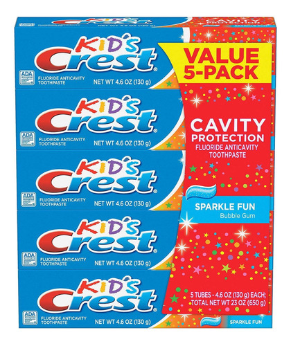 Pasta De Dientes Crest Kids Carive Protection, Paquete De 13