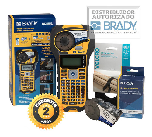 Rotuladora Brady Bmp21 Plus Nuevo Kit Exclusivo Con Velcro!