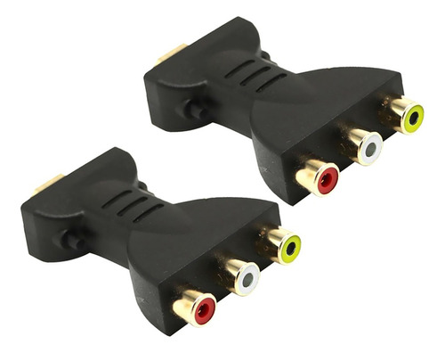 2 Pack 1080p Hdmi Macho A 3 Rca Hembra Video Audio Av