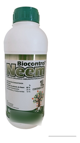 1 Lt Biocontrol Neem Extracto Organico Inmunopotencializador