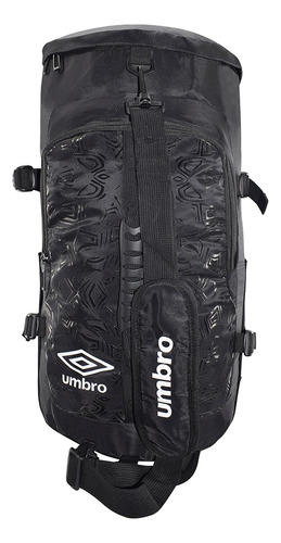 Bolsa Deportiva Umbro® Gym, Maleta Deportiva Viaje Multiusos Color Negro Lisa