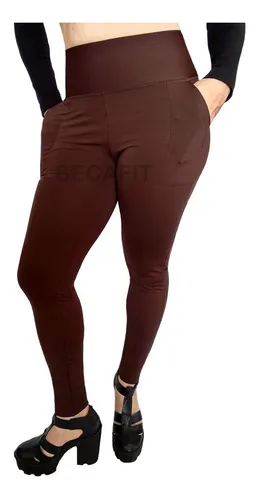 Calça Legging Montaria Forrada Térmica Com Bolsos Leg Inverno