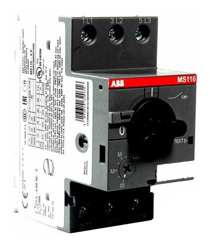 Protector Guardamotor 50ka Ms-116 Regulacion 2.5 A 4a Abb