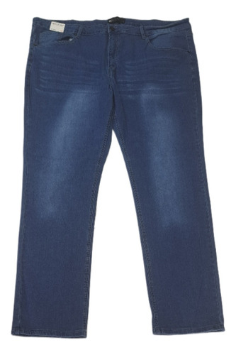 Jeans Elasticado Tallas Grandes Celeste