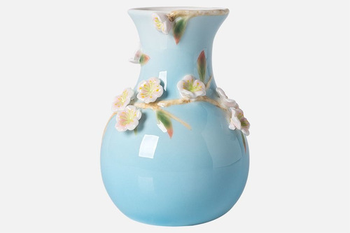 Vaso Decorativo De Porcelana Feito A Mão