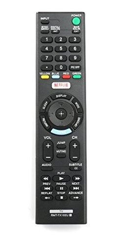 Nuevo Rmttx102u Reemplazo De Control Remoto Para Sony Tv Kdl