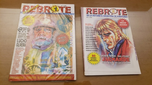 Lote 2 Revistas Historietas Argentinas Rebrote Comics Nippur