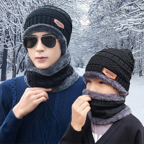 Imagen 6 de 8 de Gorro De Lana Con Interior De Chiporro + Cuello, Invierno