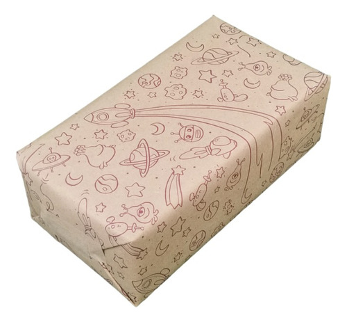 Papel Regalo Ecológico Estampado X 100 Unidades