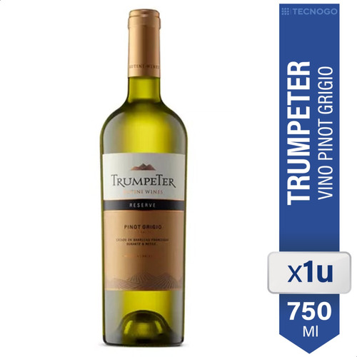 Vino Trumpeter Reserve Pinot Grigio 750ml Blanco