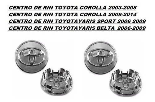 Centro De Rin Toyota Corolla 2009 2010 2011 2012 2013 2014