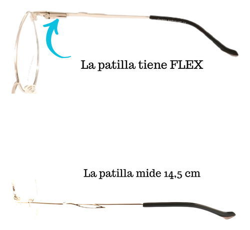 Armazones Muttarlentes Metal Parma 3002 - Estilo Y Elegancia Blanco Para El Contorno Del Marco Y El Resto De La Estructura Es En Metal Plateado