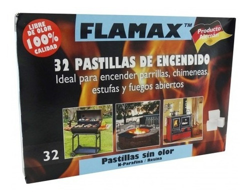 Imagen 5 de 6 de Caja 32 Pastillas Iniciador De Fuego Para Quincho Parrilla