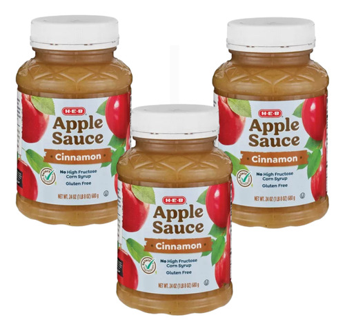 3pz Heb Salsa De Manzana Con Canela 652g