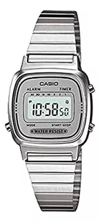 Casio La670wa-7 Reloj Retro En Tono Plateado Para Mujer