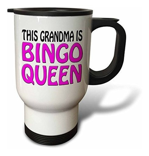 Vaso - 3drose This Grandma Is Bingo Queen, Rosa Fuerte, Taza