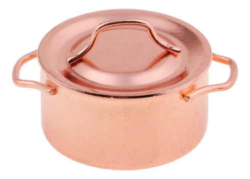 Imagen 7 de 11 de 3x Olla De Sopa De Metal Con Cubierta Para 1/12 Dollhouse