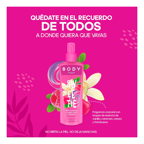 Coty Body Fresh Sweetie, Fragancia Corporal, 236 Ml