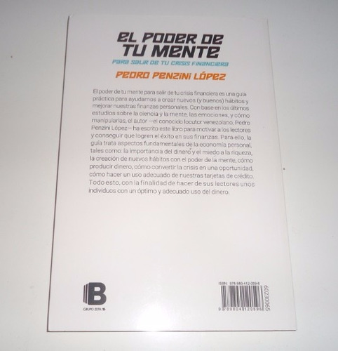Imagen 2 de 2 de Libro En Fisico El Poder De Tu Mente Por Pedro Penzini López